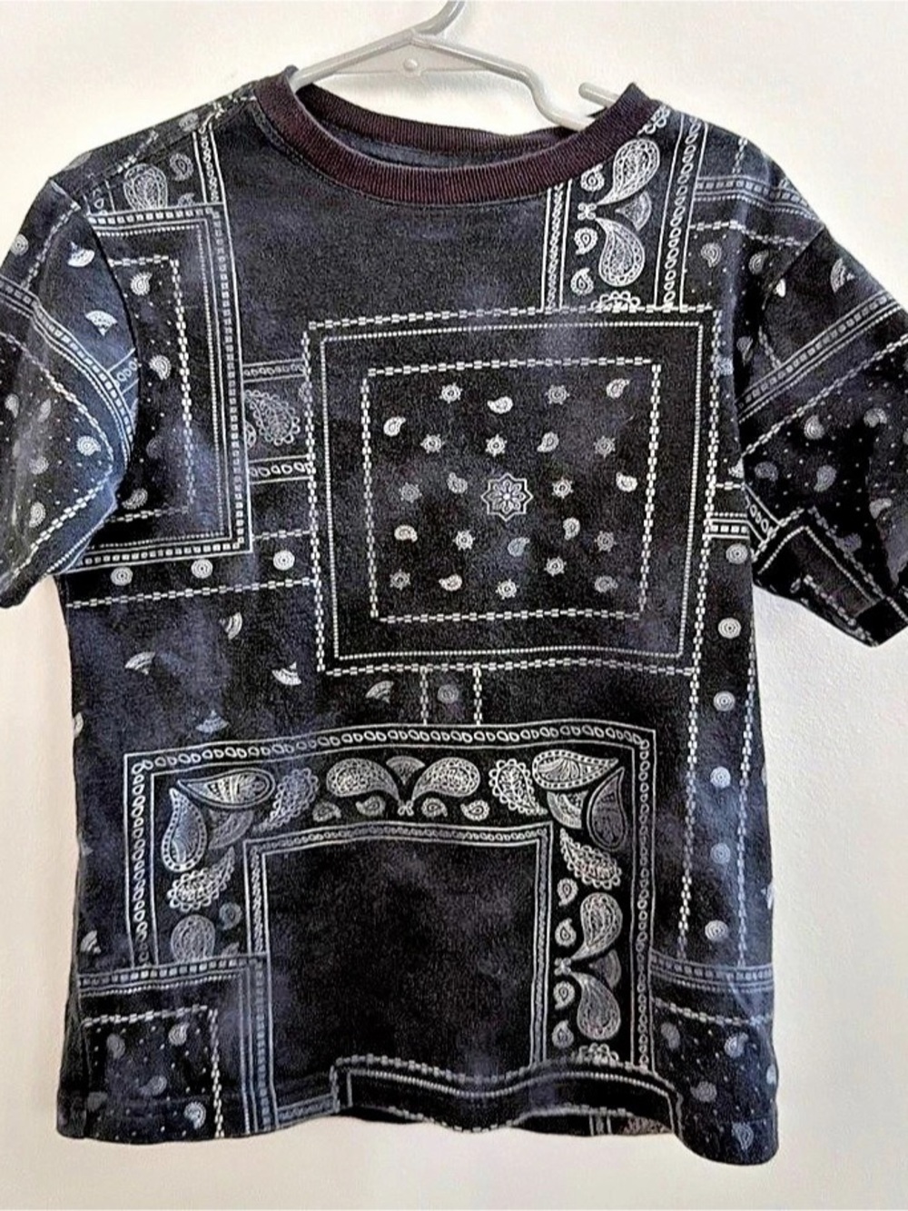 Wonder Nation Bandana Print T-Shirt XS Paisley Tee